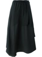Yohji Yamamoto Asymmetric Skirt, Women's, Size: 2, Black, Cotton/rayon