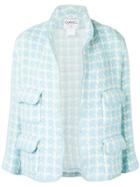 Chanel Vintage 1996's Checked Jacket - Blue