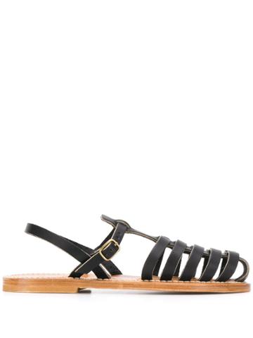 K. Jacques Adrien Strappy Sandals - Black