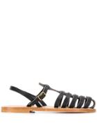 K. Jacques Adrien Strappy Sandals - Black