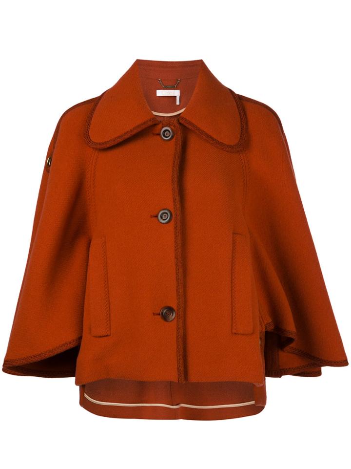 Chloé Classic Heritage Cape - Yellow & Orange