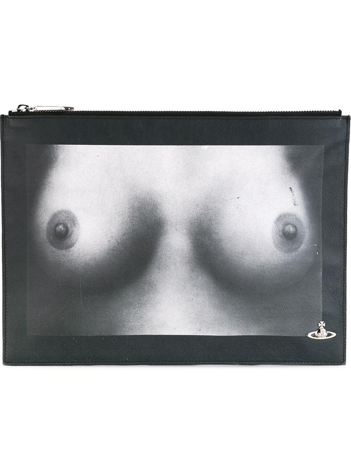 Vivienne Westwood Breasts Print Clutch