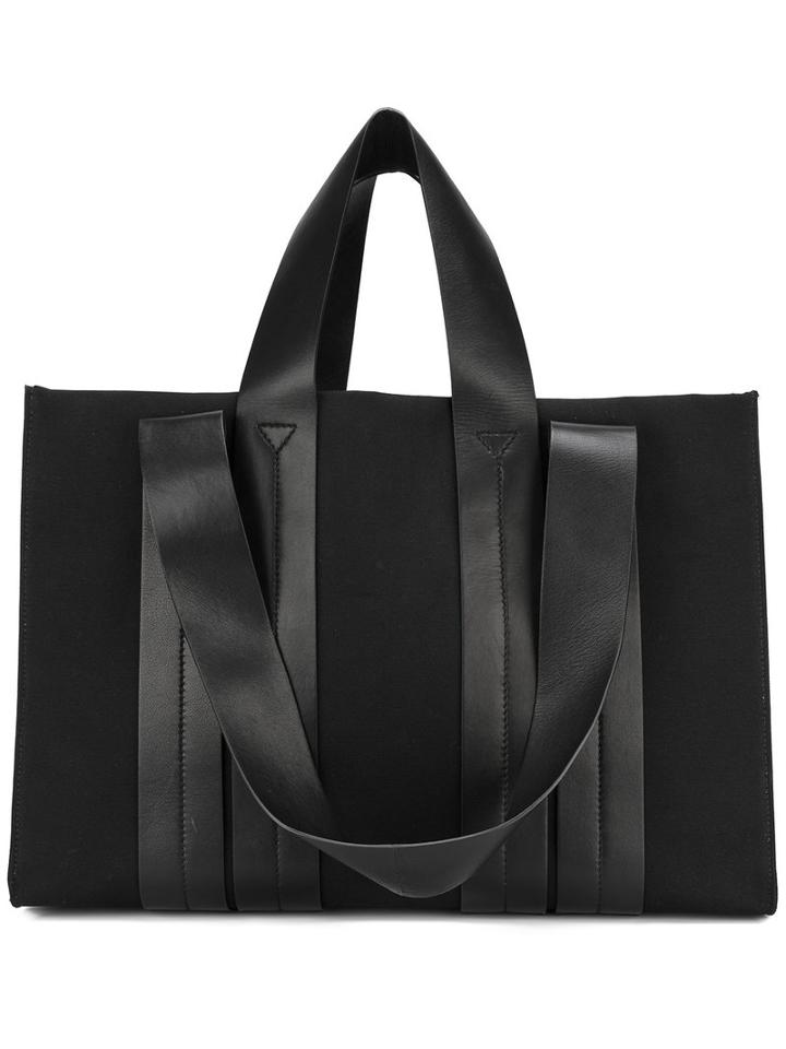 Corto Moltedo Large 'costanza' Shoulder Bag, Women's, Black, Nappa Leather/canvas