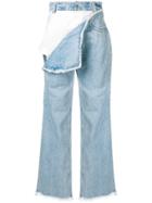 Seen Torn Flap Jeans - Blue