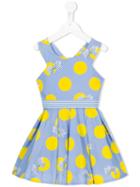 Lapin House Polka Dot Print Dress, Girl's, Size: 6 Yrs, Blue