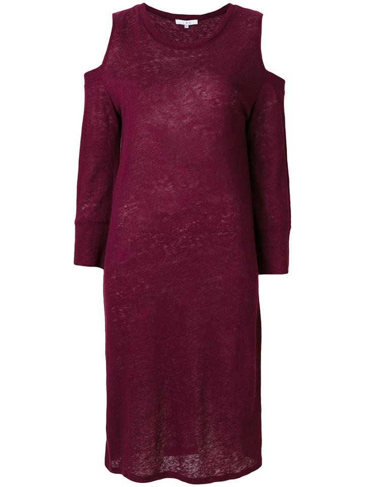 Iro - Grivin Dress - Women - Linen/flax - Xs, Red, Linen/flax