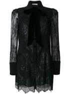 Philosophy Di Lorenzo Serafini Lace Bow Collar Dress - Black