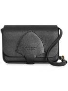 Burberry Equestrian Shield Leather Wallet With Detachable Strap -