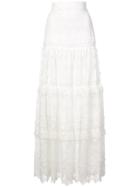 Alexis Lace Maxi Skirt - White