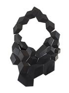Monies Geometric Necklace - Black