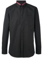 Givenchy - Contrast-collar Shirt - Men - Cotton/polyester - 40, Black, Cotton/polyester
