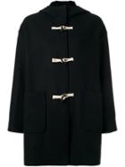 Vanessa Bruno Athé Hooded Duffle Coat, Women's, Size: 38, Black, Cotton/polyamide/wool