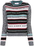 Dondup Contrast Embroidered Sweater - Black