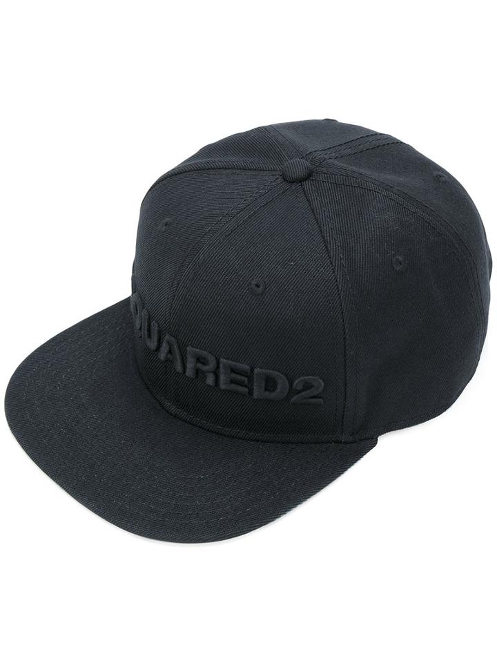 Dsquared2 - Embroidered Baseball Cap - Men - Acrylic - M, Black, Acrylic