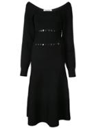 Prabal Gurung Scoop Neck Convertible Knitted Dress - Black