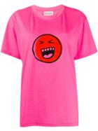 Natasha Zinko Smiley Print T-shirt - Pink