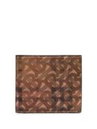 Burberry Hologram-effect Monogram-print Bifold Wallet - Brown