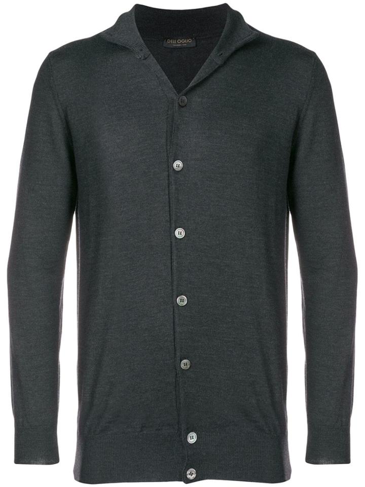 Dell'oglio Fine Knit Cardigan - Grey