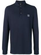 Boss Hugo Boss Long Sleeve Polo Shirt - Blue
