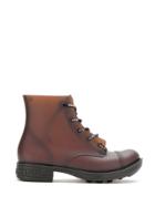 À La Garçonne À La Garçonne + Melissa Combat Boots - Brown