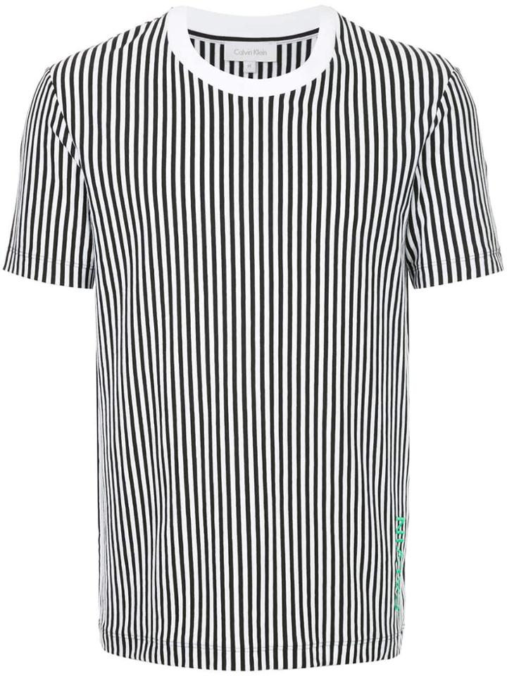 Ck Calvin Klein Striped T-shirt - White