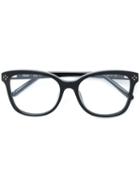 Chloe Eyewear - Acetate Wayfarer Glasses - Women - Acetate - 53, Black, Acetate