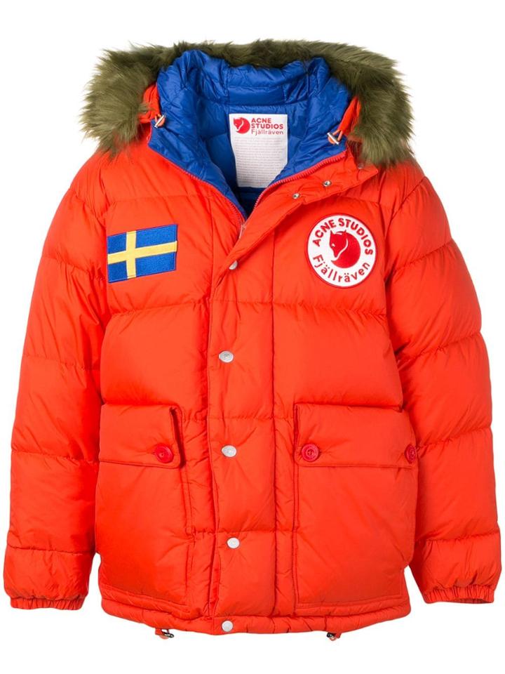 Acne Studios Fjällräven Reversible Down Jacket - Orange