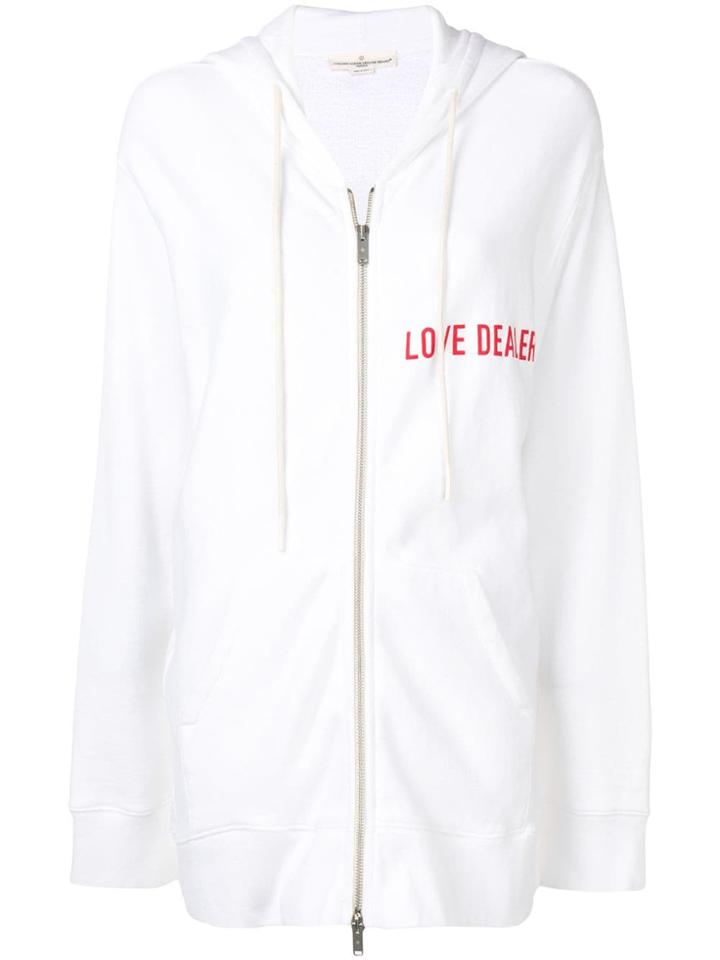 Golden Goose Love Dealer Zip-up Hoodie - White