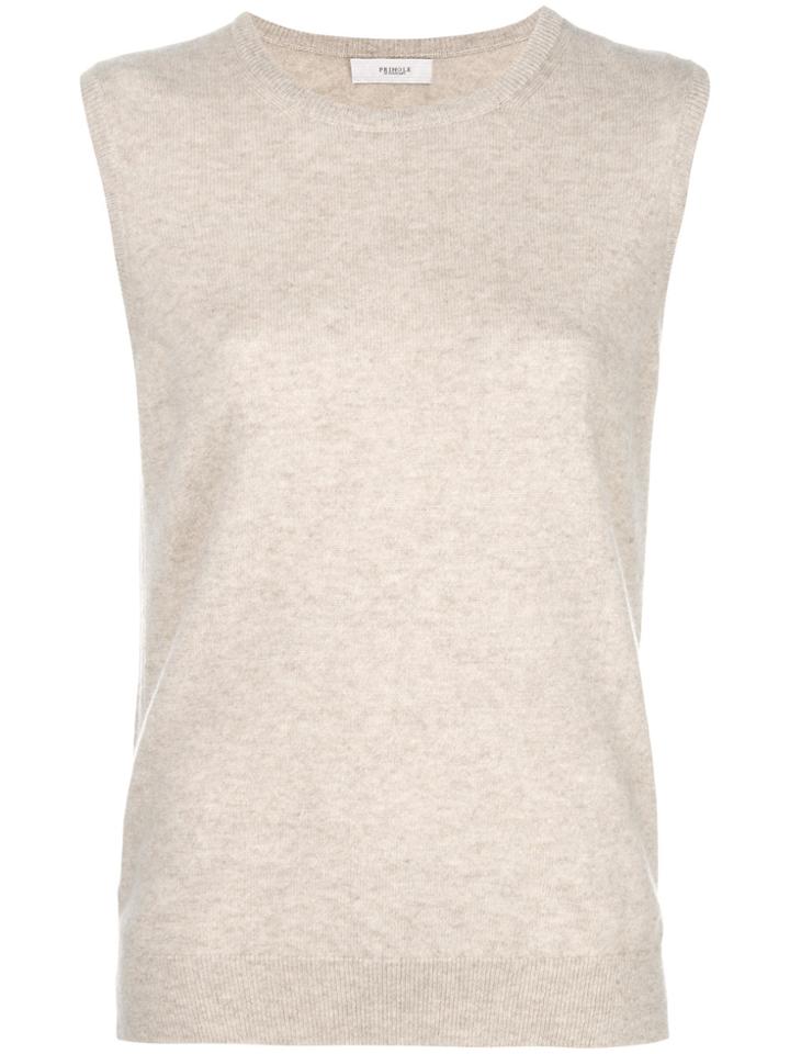 Pringle Of Scotland Sleeveless Fitted Sweater - Nude & Neutrals
