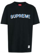 Supreme Logo Print T-shirt - Black