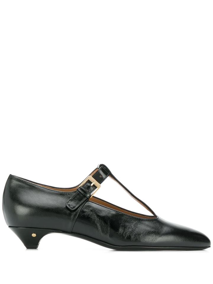 Laurence Dacade Vron Pointed T-bar Pumps - Black