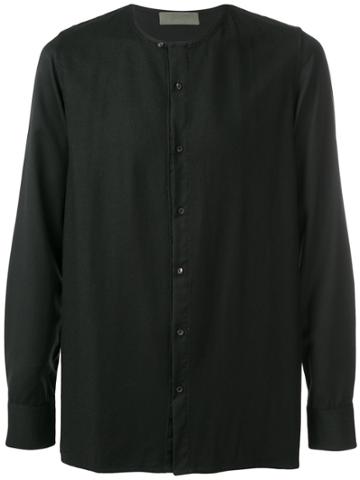 Di Liborio Collarless Shirt - Black