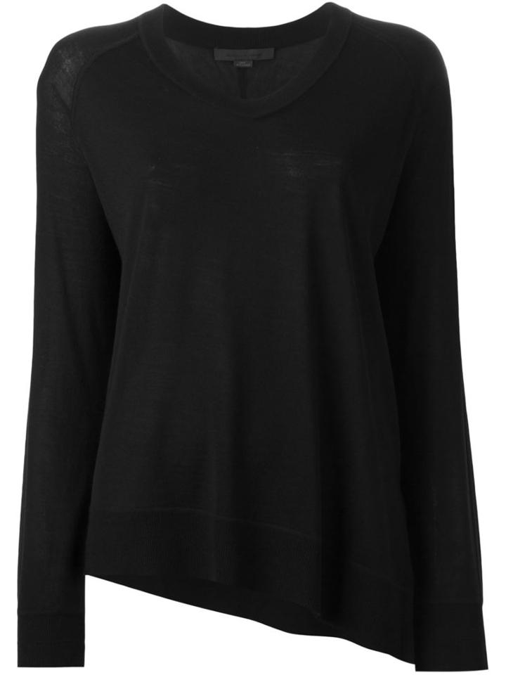 Alexander Wang Asymmetric Jumper, Women's, Size: Medium, Black, Merino