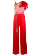 Peter Pilotto Asymmetric Jumpsuit - Red