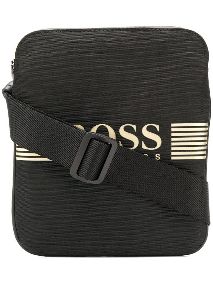 Boss Hugo Boss Logo-appliquéd Crossbody Bag - Black
