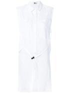 Lost & Found Ria Dunn Pleated Shirt Dress - White
