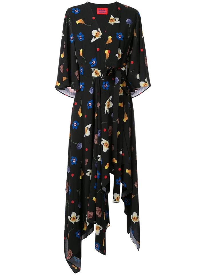 Solace London Floral Maxi Dress - Black