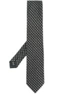 Ermenegildo Zegna Fantasia Geometric Pattern Tie - Black