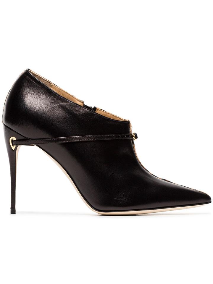 Jennifer Chamandi Black, Beige And Brown Fausto 100 Pony Fur And