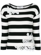Blugirl Lace Appliqué Sweater - White