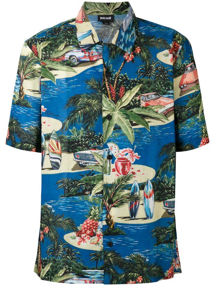 Just Cavalli - Short Sleeve Hawaiian Shirt - Men - Cotton - 50, Cotton