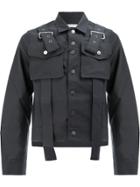 Delada Belted Shirt Jacket - Black