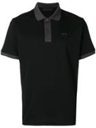 Prada Grey Trim Polo Shirt - Black