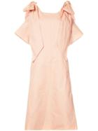 Chloé Ribbon Sleeve Shift Dress - Pink