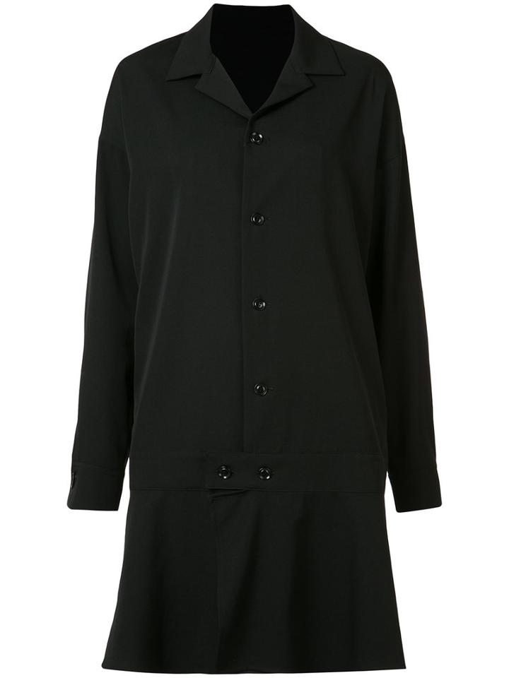 Y's Flared Hem Coat, Women's, Size: 2, Black, Wool