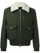 Ami Alexandre Mattiussi - Zipped Jacket - Men - Virgin Wool/polyimide - S, Green, Virgin Wool/polyimide