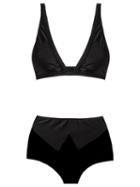 Triangle Bikini Set, Women's, Size: G, Black, Polyamide/spandex/elastane, Adriana Degreas