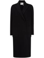 Lanvin Double Breasted Overcoat, Women's, Size: 36, Black, Wool