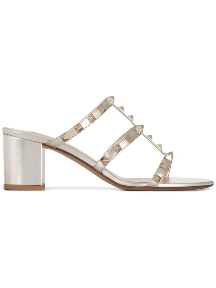 Valentino Valentino Garavani Rockstud Mules - Gold