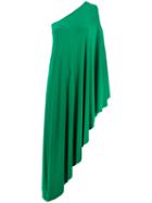 Norma Kamali Long Asymmetric Cut Top, Women's, Size: Medium, Green, Polyester/spandex/elastane